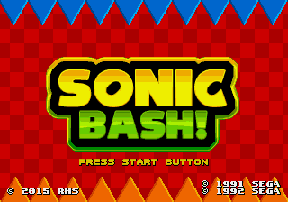 Sonic Bash! Title Screen